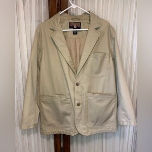 Duluth Trading Mens ORIGINAL “Fire Hose Presentation Jacket"  in Desert Khaki
